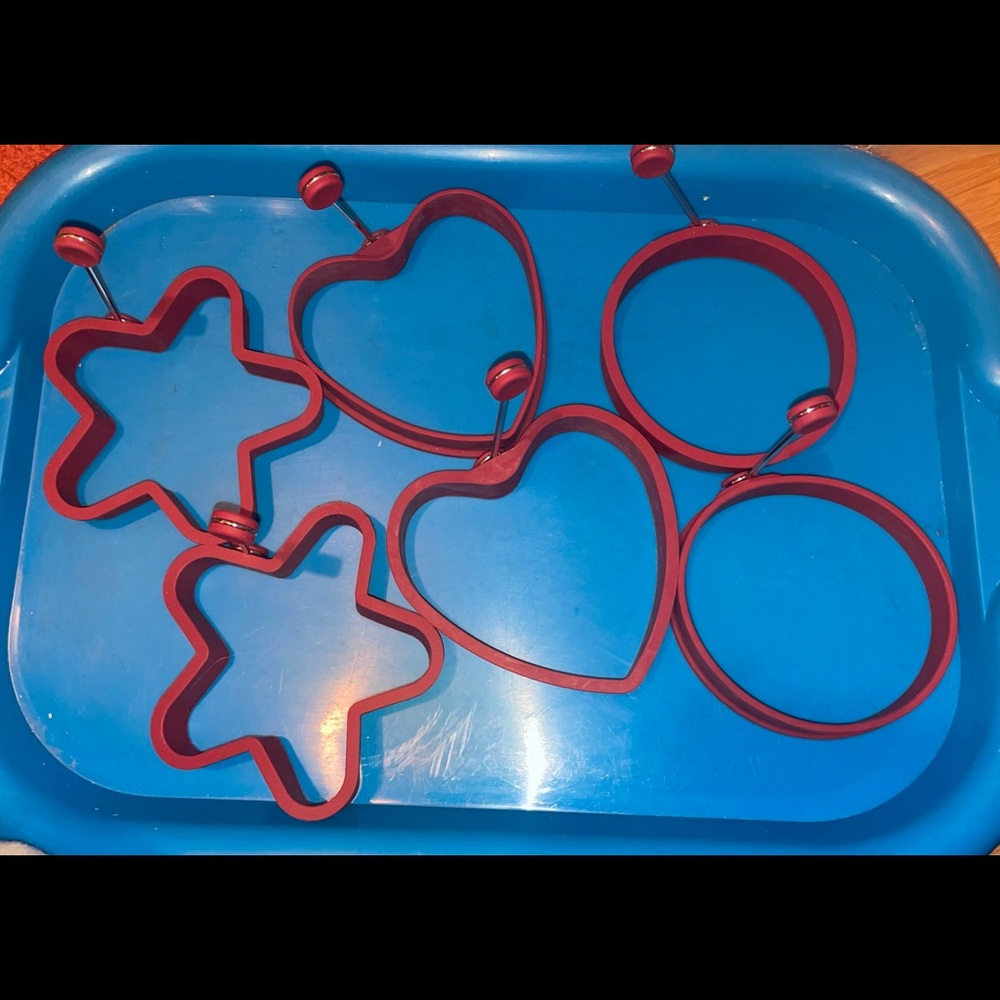 Pancake / egg silicone molds set of 6